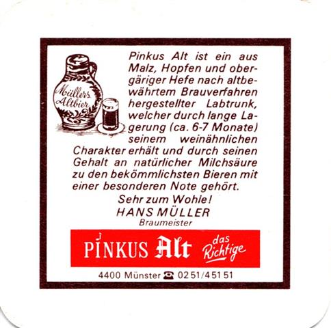 mnster ms-nw pinkus quad 3b (185-schrift dnner-dunkelbraunrot)